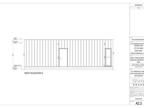 Kaznewson Dwelling construction detail sheet