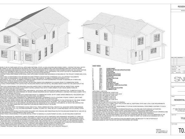 Stormpro industrial facility construction drawings